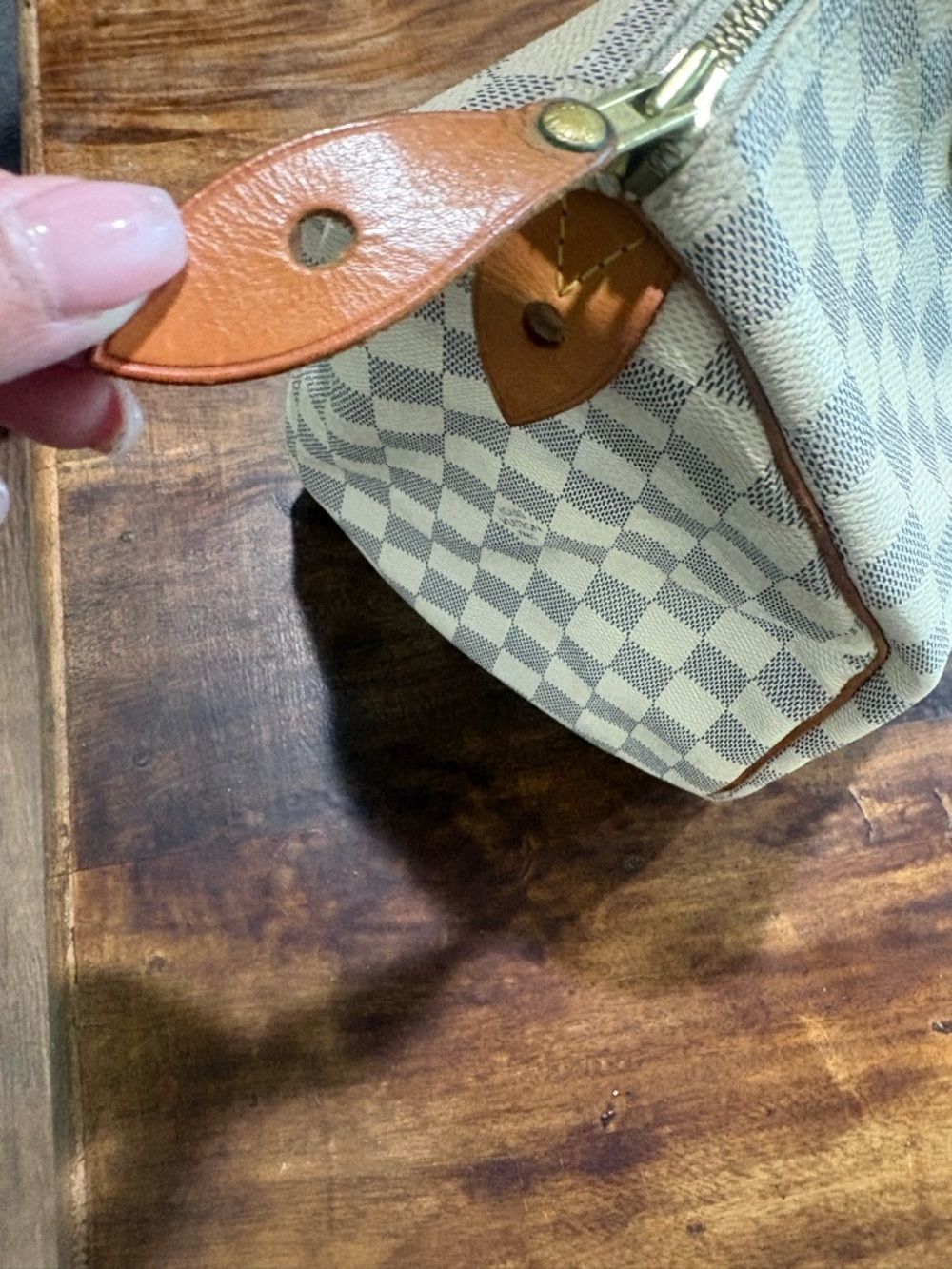 Louis Vuitton speedy 30 Damier azur - Picture 6 of 9